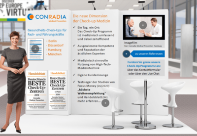 Conradia Medical Prevention mit Online-Stand auf Zukunftsmesse